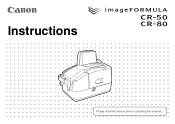 Canon imageFORMULA CR-50 CR-50/80 Instruction Manual