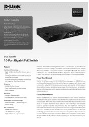 D-Link DGS-1010MP Datasheet
