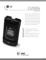 LG CU500v Data Sheet