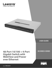 Linksys MGBLH1 SRW248G4P 48-Port 10/100 + 4-Port Gigabit Switch with WebView and Power over Ethernet Administration Guide