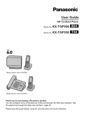 Panasonic KXTGP550 KXTGP500 User Guide