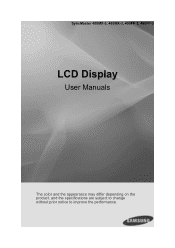 Samsung 400FP-3 User Manual
