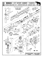 Bosch 11222EVS Parts List