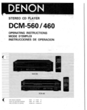 Denon DCM-460 Operating Instructions