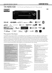 Onkyo TX-NR5100 TX -NR -Channel K AV Receiver Product Sheet