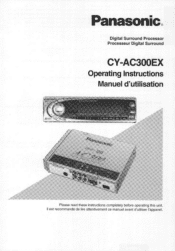 Panasonic CYAC300EX CYAC300EX User Guide