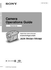 Sony DCR-TRV460 Camera Operations Guide