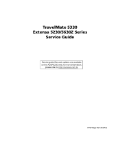 Acer TravelMate 5330 TravelMate 5330 and Extensa 5230/5630Z Service Guide