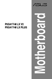 Asus P5G41T-M LX V2 User Manual