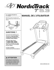 NordicTrack T 5.3 Treadmill Canadian French Manual