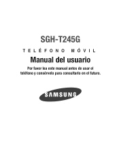 Samsung SGH-T245G User Manual (user Manual) (ver.f4) (Spanish)