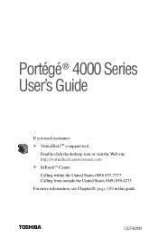 Toshiba Portege 4005 User Guide