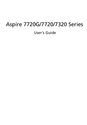 Acer Aspire 7720ZG Aspire 7720 Series User's Guide EN