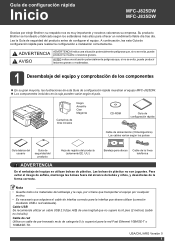 Brother International MFC-J825DW Quick Setup Guide - Spanish