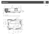 Epson 1940W Dimensional Drawings - PDF Format