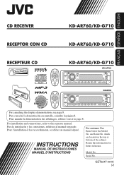 JVC KD-AR760 Instructions