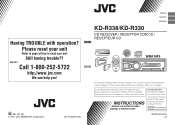 JVC KD-R330 Instructions