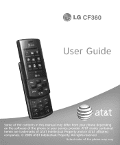 LG CF360 Blue Owner's Manual