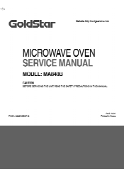 LG MA840B Service Manual