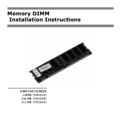 Oki C9600n Memory DIMM Installation Instructions