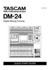 TASCAM DM-24 Installation and Use Quick Start Guide