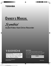 Toshiba 160HD4 Owners Manual