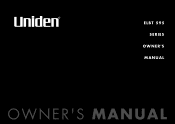 Uniden ELBT595 English Owners Manual