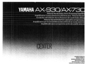 Yamaha AX-930 Owner's Manual