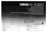 Yamaha K-1020 Owner's Manual
