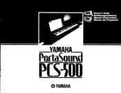 Yamaha PCS-500 Owner's Manual (image)