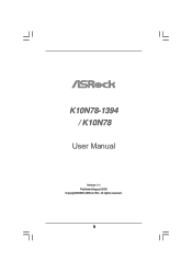 ASRock K10N78-1394 User Manual