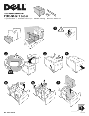 Dell 7330dn Mono Laser Printer 2000 Sheet Feeder Install Instruction