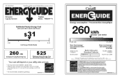Frigidaire FGID2479SF Energy Guide
