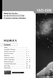 Humax VACI-5350 User Manual