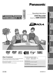 Panasonic DMR-ES40VS DMRES40 User Guide