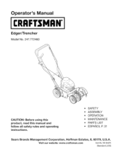 Craftsman 77246 Operation Manual
