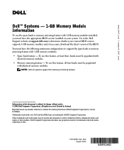 Dell PowerEdge 4600 1-GB
      Memory Module Information