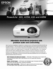 Epson PowerLite 435W Product Brochure