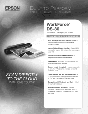 Epson WorkForce DS-30 Product Brochure