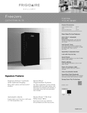 Frigidaire GLFH17F8HW Product Specifications Sheet (English)