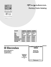 Frigidaire GLGS389FS Parts Catalog