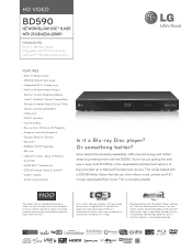 LG BD590 Specification