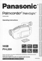 Panasonic PVL559 PVL559 User Guide