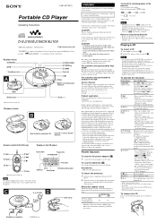 Sony D-EJ109 Operating Instructions