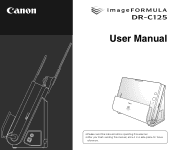 Canon imageFORMULA DR-C125 Document Scanner User Manual
