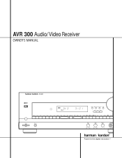 Harman Kardon AVR300 Owners Manual