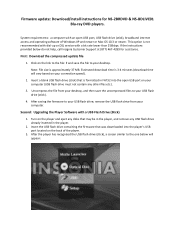 Insignia NS-BDLIVE01 Firmware Installation Guide (English)
