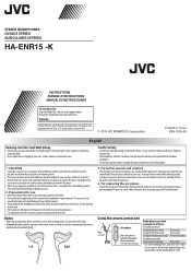 JVC HA-ENR15 Instruction Manual