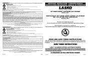 Lasko 2651 User Manual