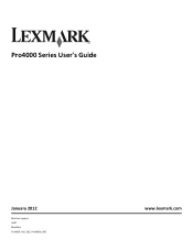 Lexmark Pro4000 User's Guide